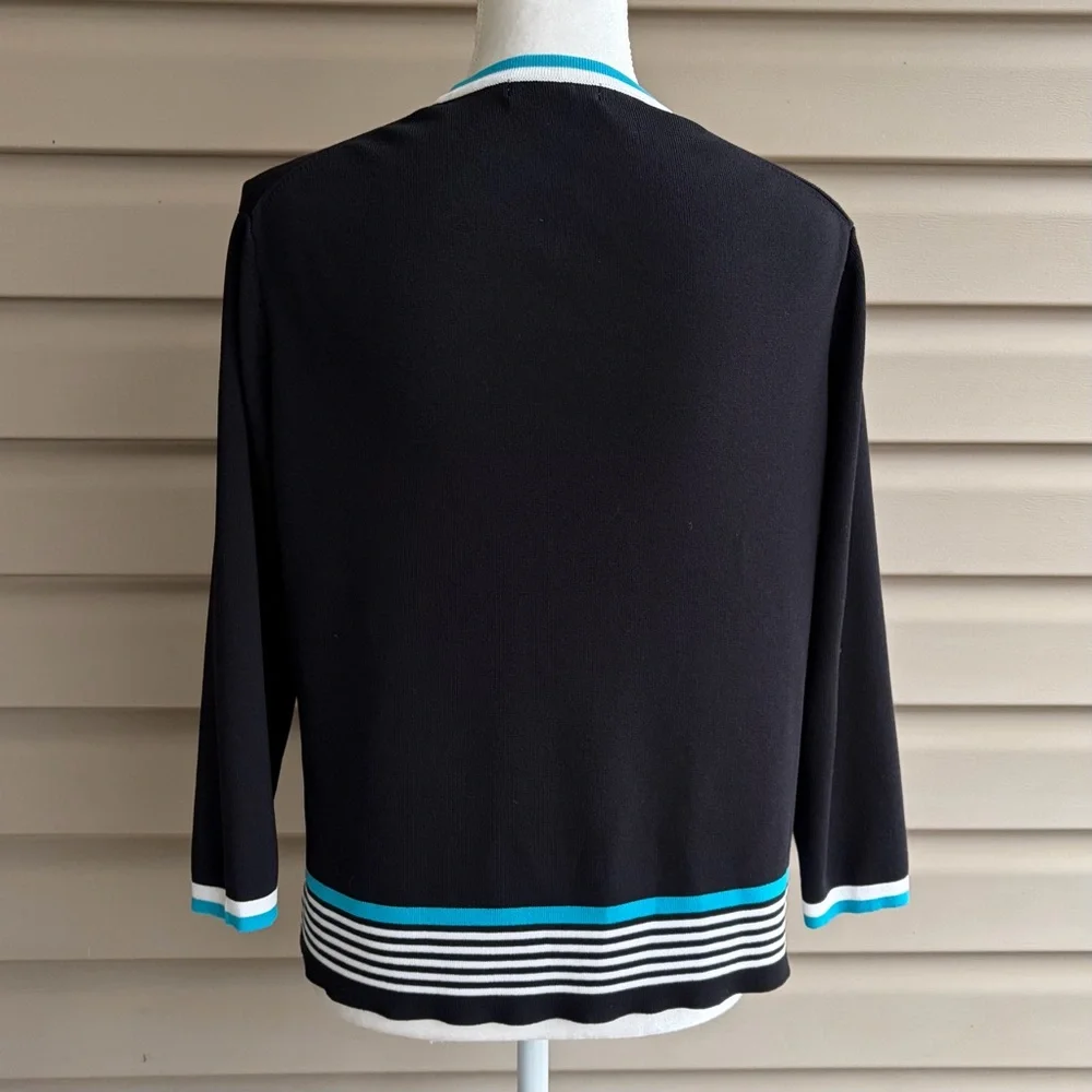 Dressbarn One-Button Open Front Cardigan - Picture 5 of 8